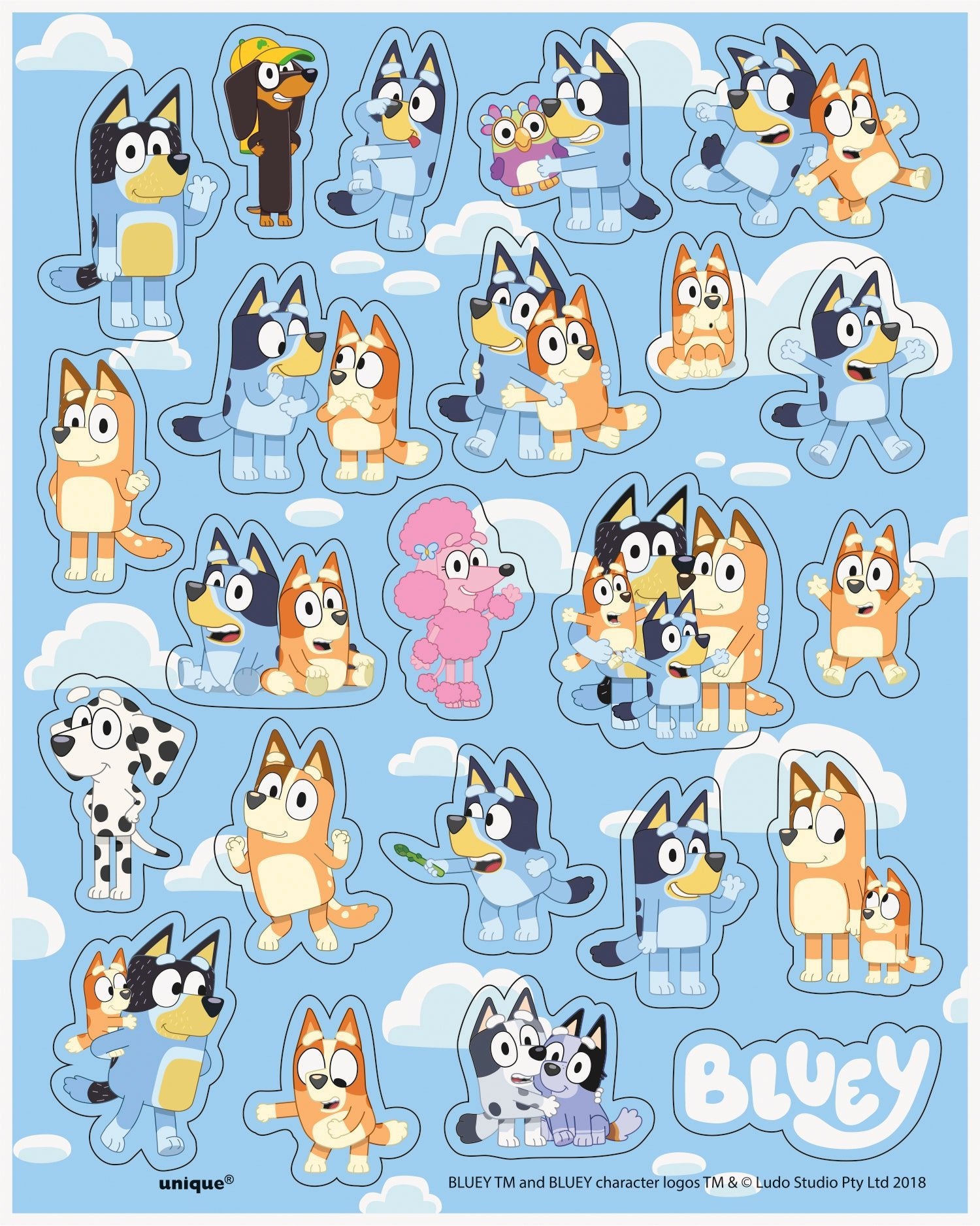 Bluey Sticker Sheet Favors 92 Stickers Michaels Bluey Sticker Sheet Favors 92 Stickers Michaels